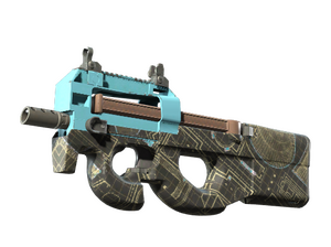 P90 | Чертёж-негатив (Немного поношенное)